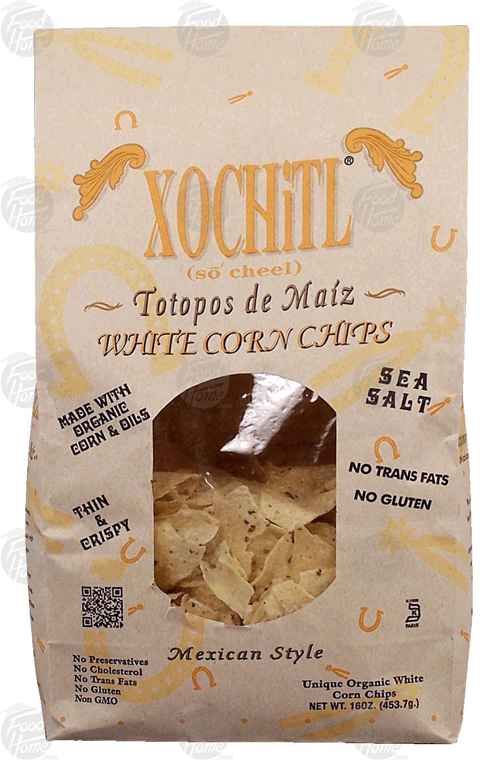 Xochitl  unique organic white corn chips, made with organic corn & oils, sea salt, thin & crispy Full-Size Picture